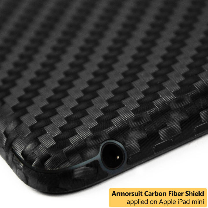 Apple iPad Mini Screen Protector + Black Carbon Fiber Film Protector
