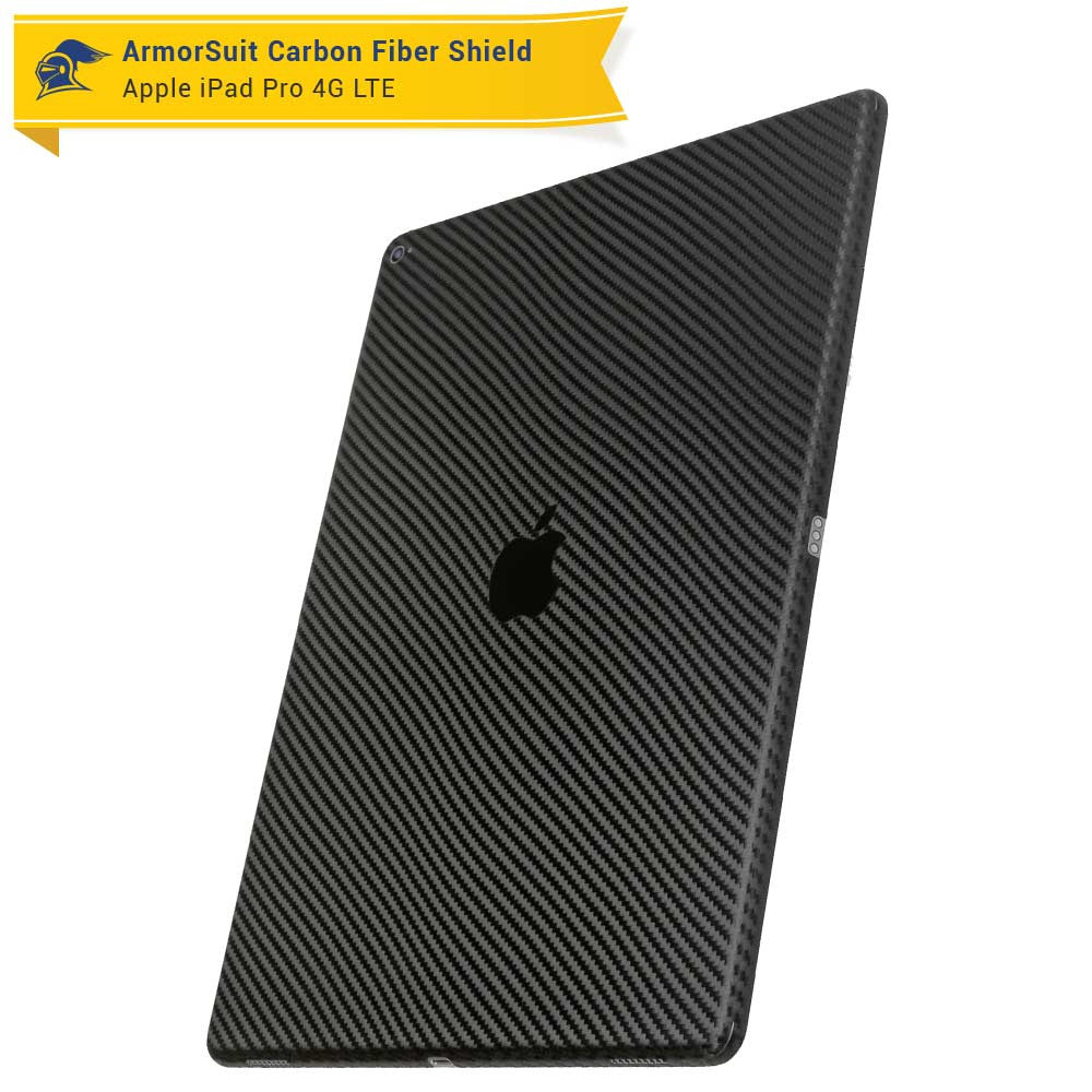 Apple iPad Pro 12.9" (WiFi + 4G LTE) Screen Protector + Carbon Fiber Skin