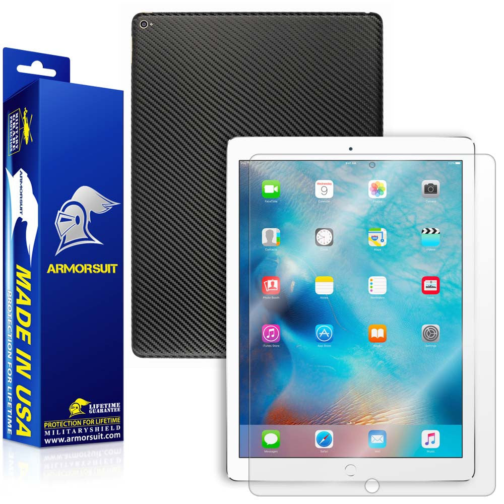Apple iPad Pro 12.9" Screen Protector + Vinyl Skin Wrap Film