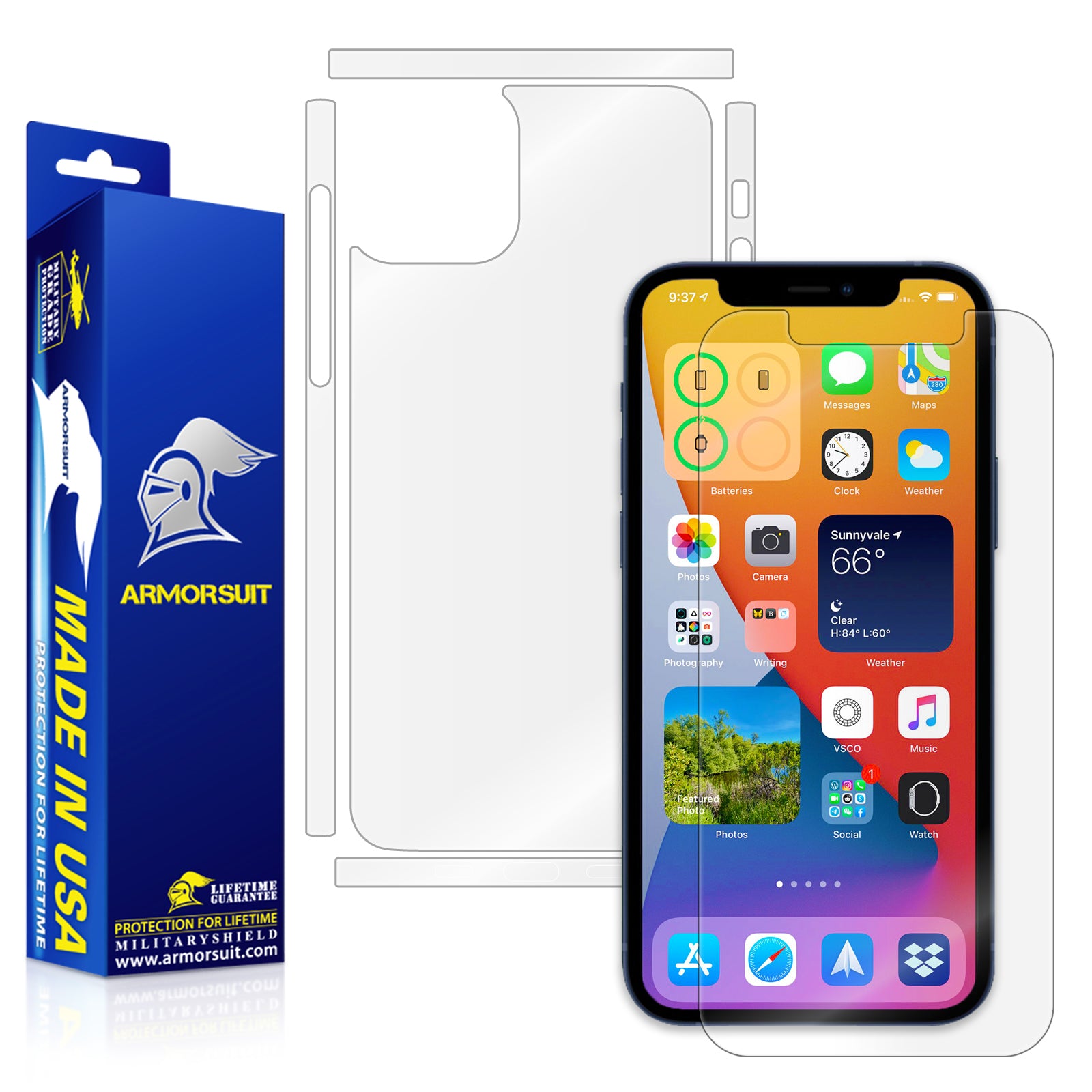 iPhone 12 Pro (6.1) Screen Protector + Full-Body Skin
