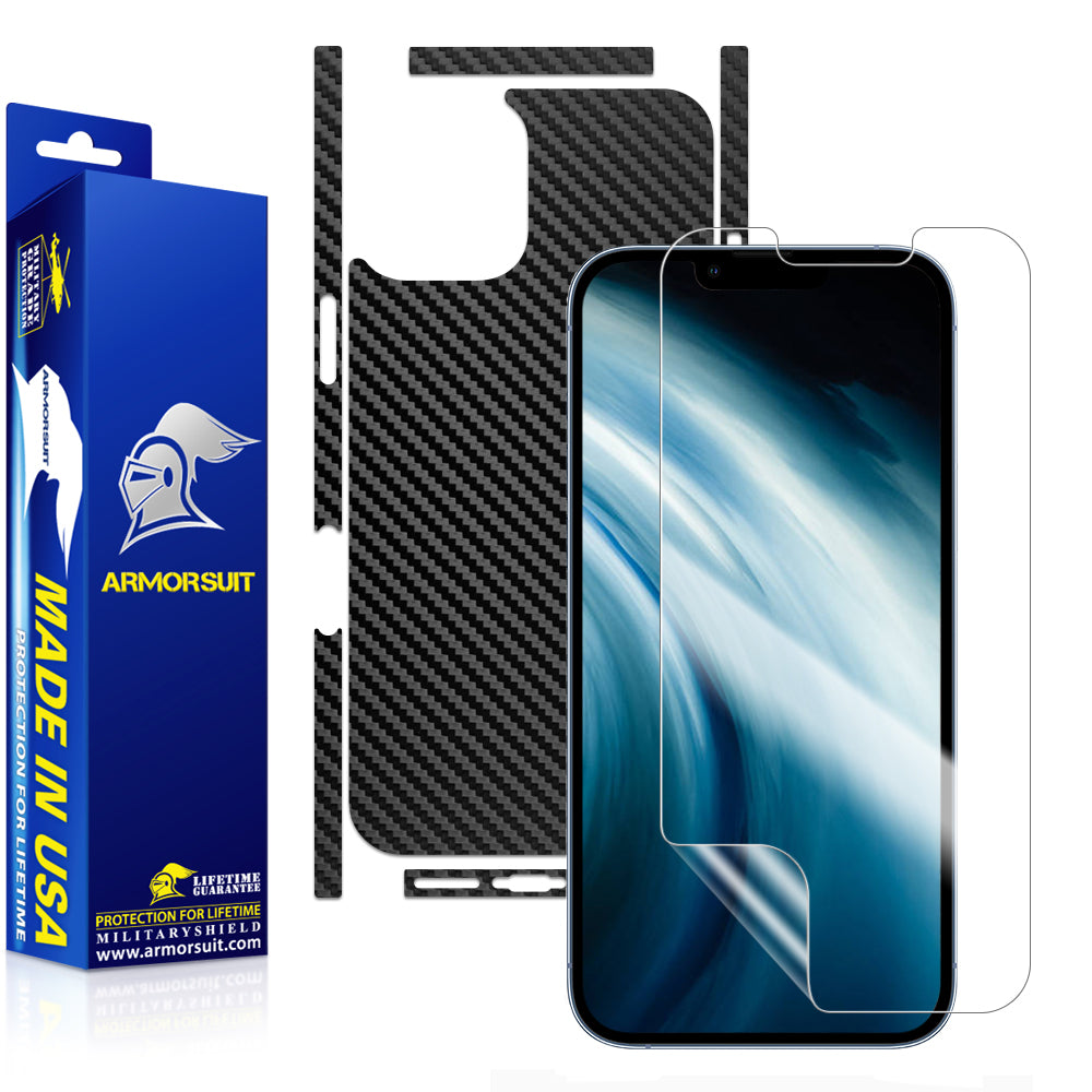ArmorSuit MilitaryShield Full Body Skin Film + Screen Protector designed  for iPhone 15 Pro Max - HD Clear / Matte Film