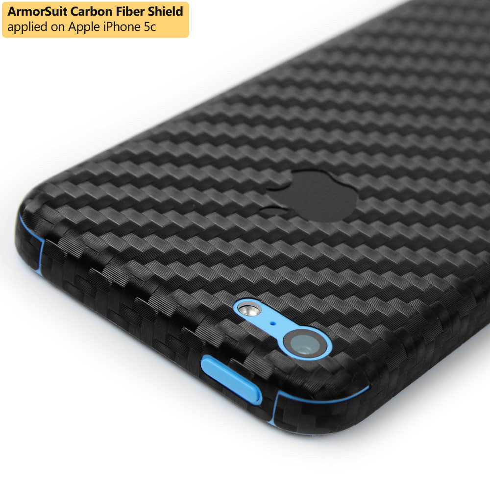 Apple iPhone 5c Screen Protector + Carbon Fiber Film Protector