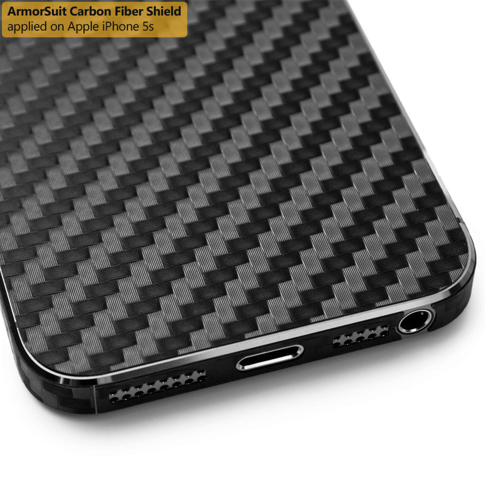 Apple iPhone 5/ 5S Screen Protector + Carbon Fiber Film Protector