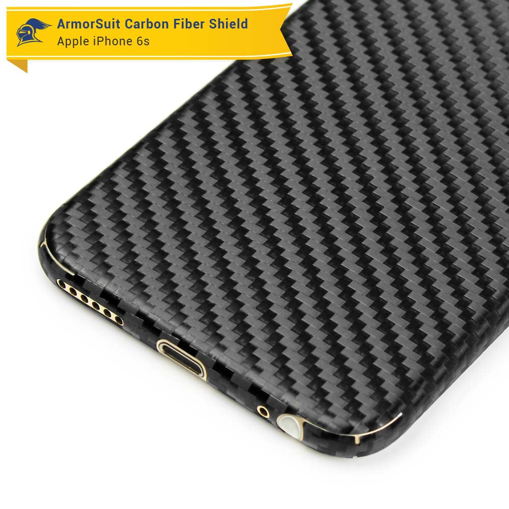 Apple iPhone 6s Screen Protector + Carbon Fiber Skin