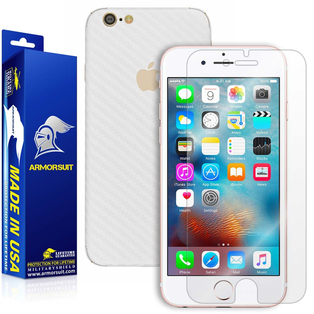 Apple iPhone 6s Screen Protector + Carbon Fiber Skin