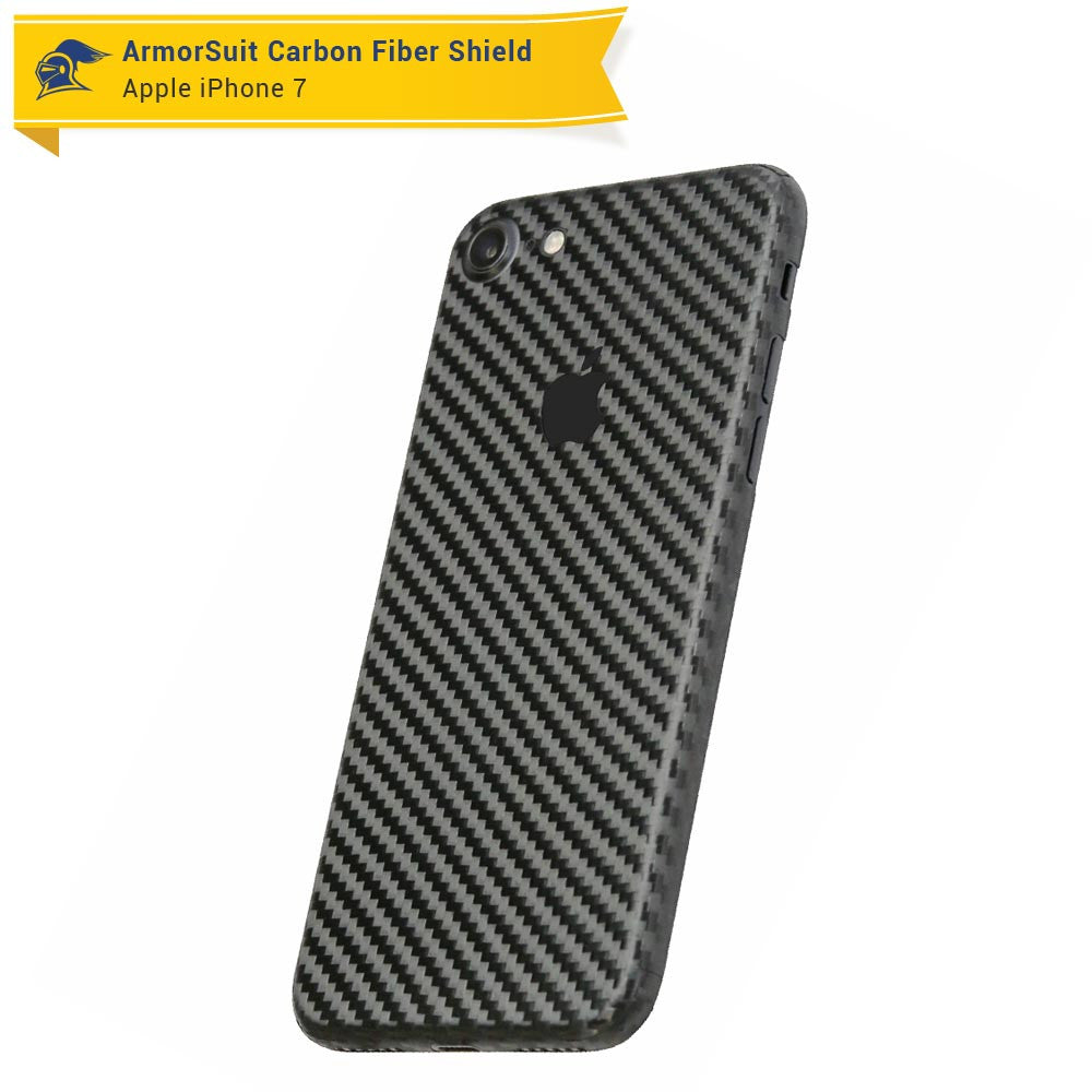 Apple iPhone 7 Screen Protector + Carbon Fiber Skin