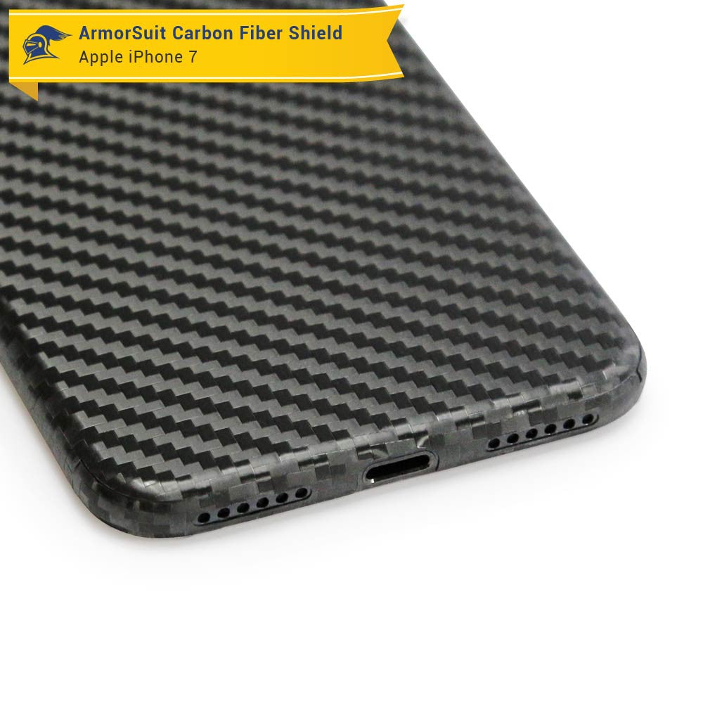 Apple iPhone 7 Screen Protector + Carbon Fiber Skin