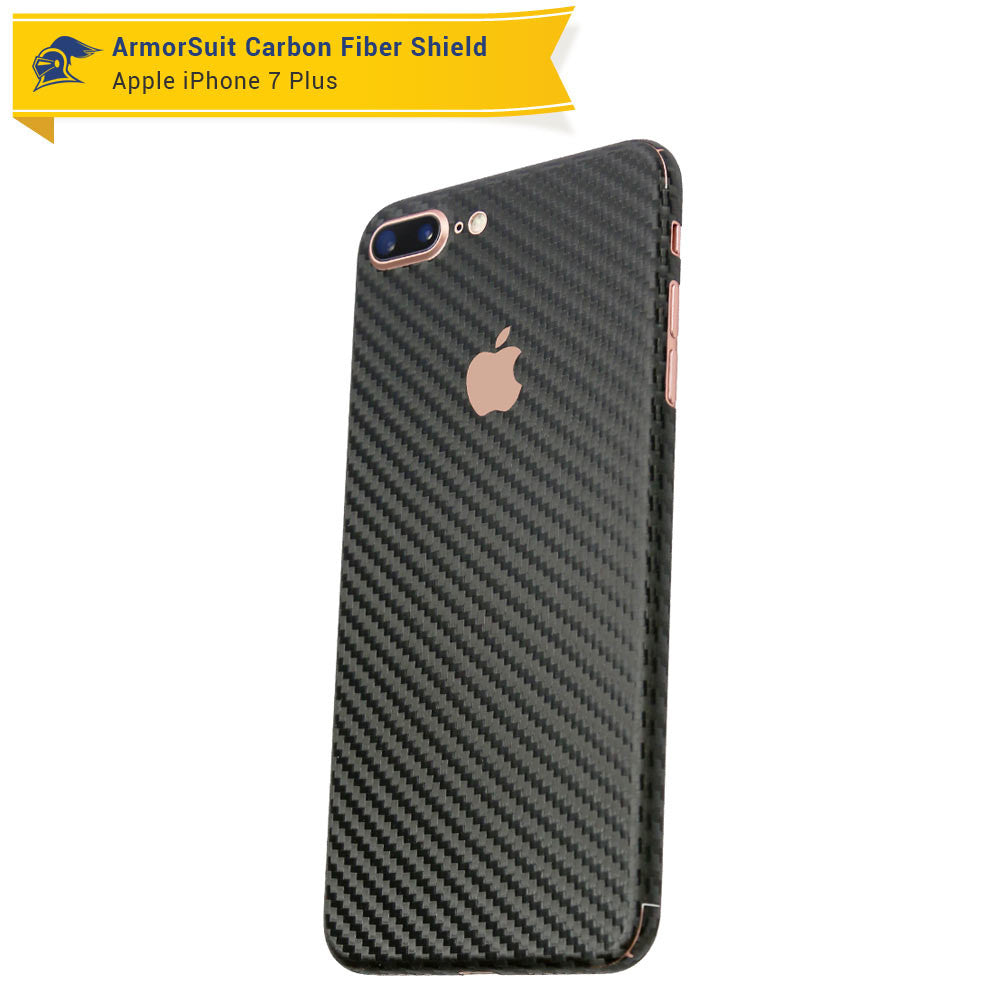 Apple iPhone 7 Plus Screen Protector + Carbon Fiber Full Body Skin Protector