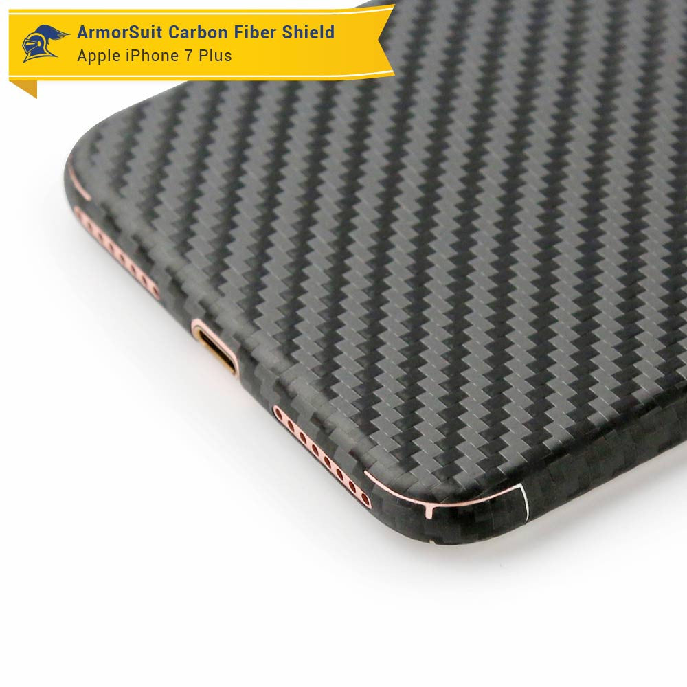 Apple iPhone 7 Plus Screen Protector + Carbon Fiber Full Body Skin Protector