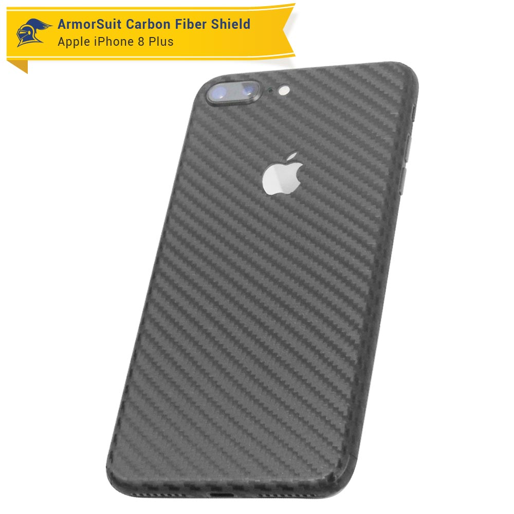 Apple iPhone 8 Plus Screen Protector + Carbon Fiber Skin