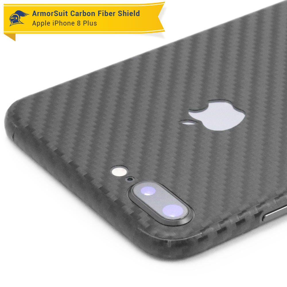 Apple iPhone 8 Plus Screen Protector + Carbon Fiber Skin