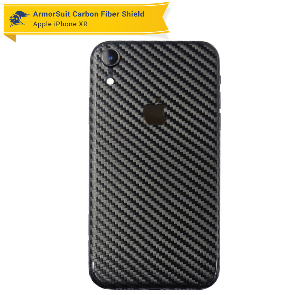 Apple iPhone XR Screen Protector + Carbon Fiber Skin