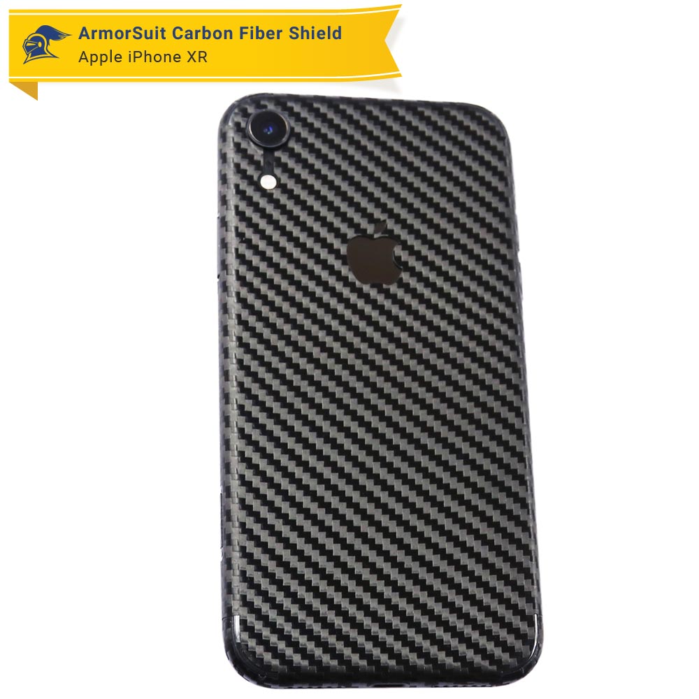 Apple iPhone XR Screen Protector + Carbon Fiber Skin