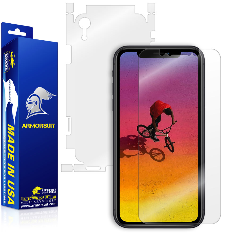 Apple iPhone XR Screen Protector + Full Body Skin Protector