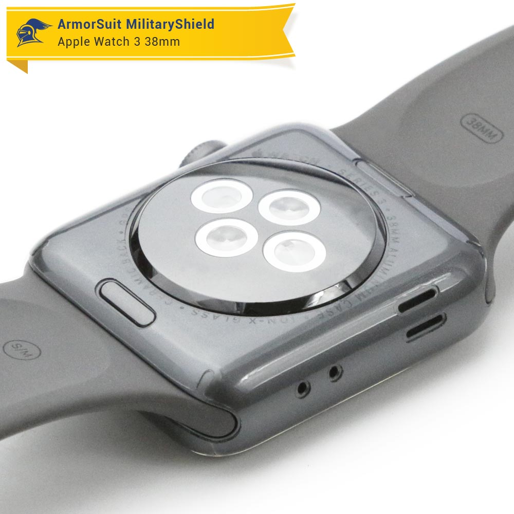 Apple Watch 38mm (Series 3) Screen Protector + Clear Full Body Skin Protector