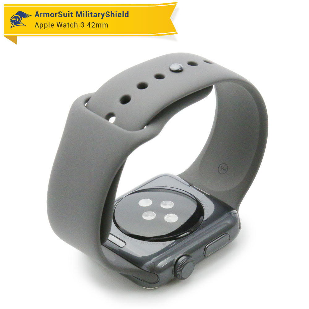 Apple Watch 42mm (Series 3) Screen Protector + Clear Full Body Skin Protector