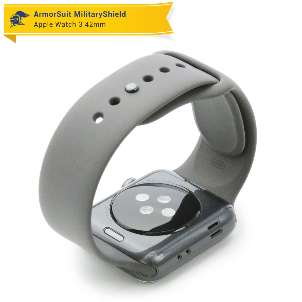 Apple Watch 42mm (Series 3) Screen Protector + Clear Full Body Skin Protector