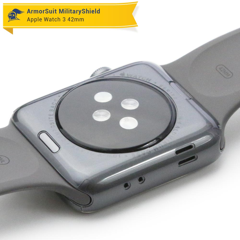 Apple Watch 42mm (Series 3) Screen Protector + Clear Full Body Skin Protector