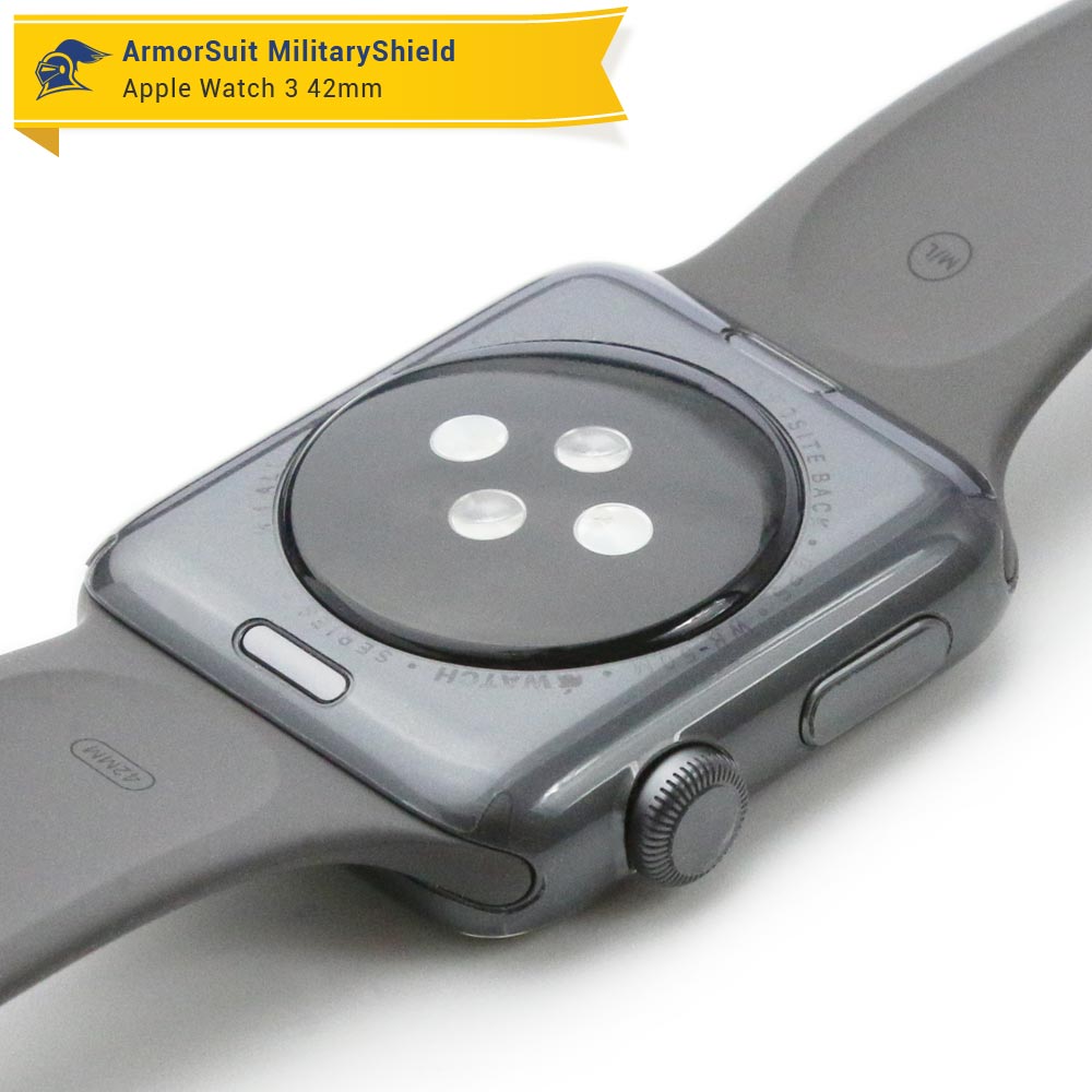 Apple Watch 42mm (Series 3) Screen Protector + Clear Full Body Skin Protector