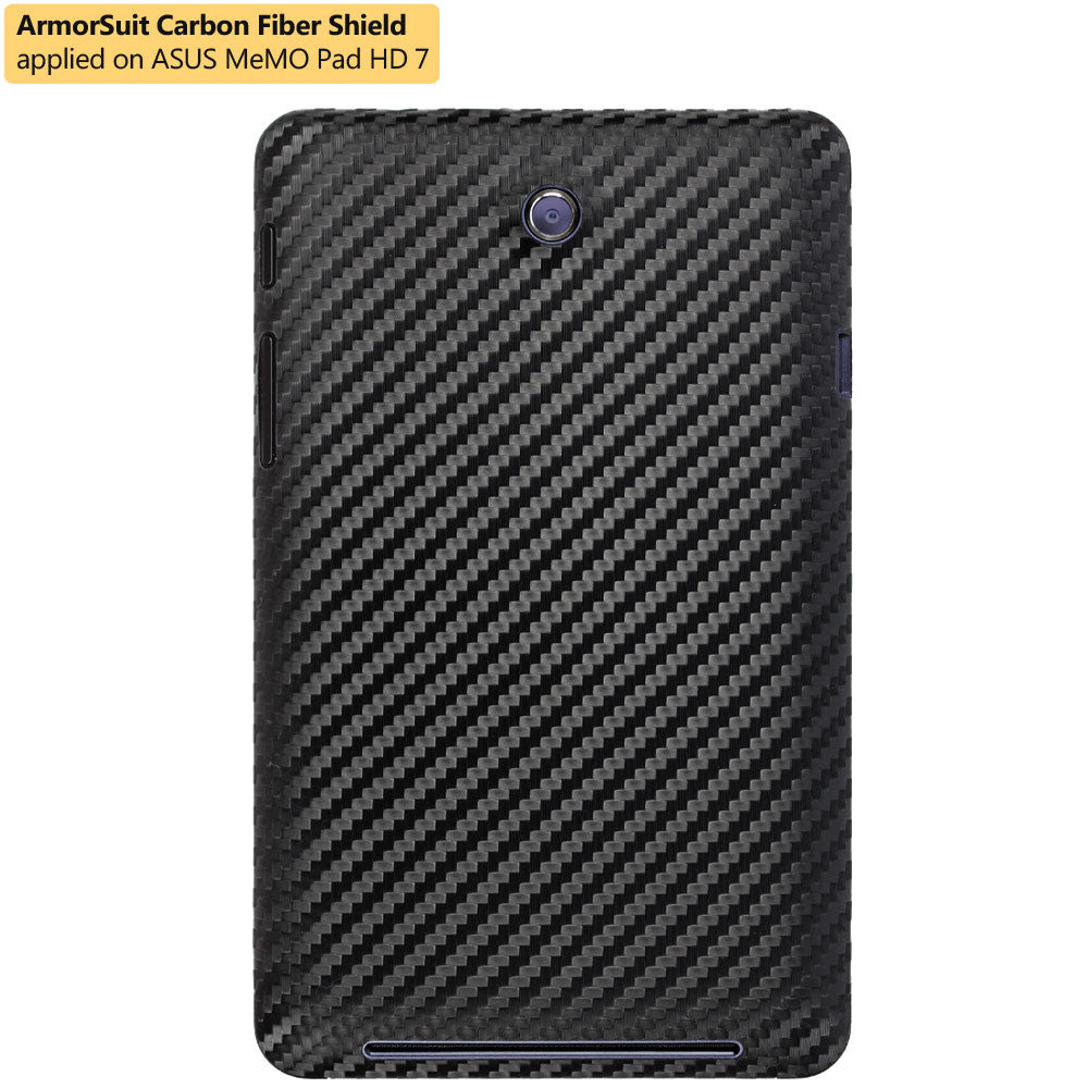 ASUS MeMO Pad HD 7 ME173X Screen Protector + Black Carbon Fiber Film Protector