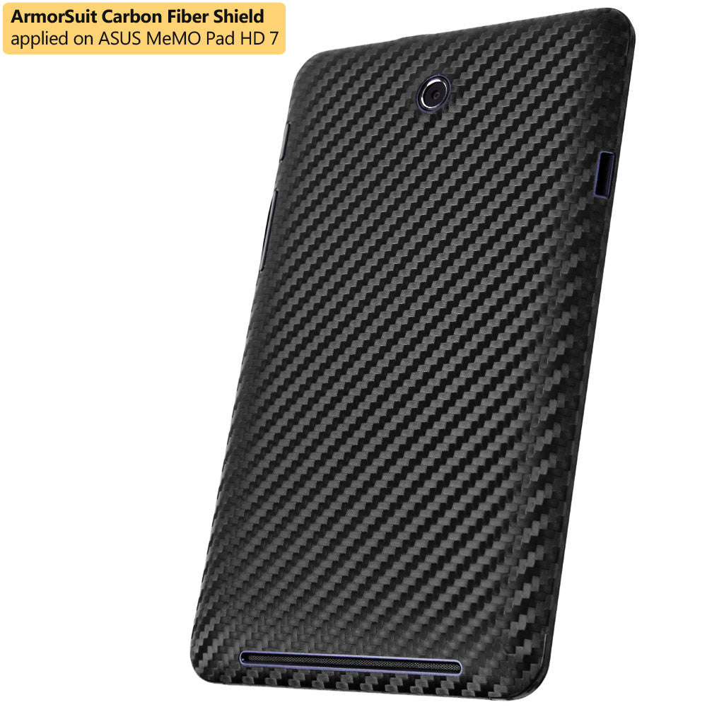 ASUS MeMO Pad HD 7 ME173X Screen Protector + Black Carbon Fiber Film Protector