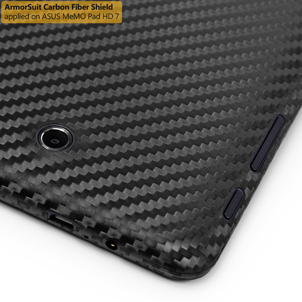 ASUS MeMO Pad HD 7 ME173X Screen Protector + Black Carbon Fiber Film Protector