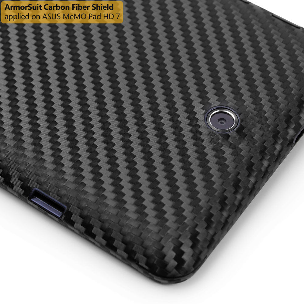 ASUS MeMO Pad HD 7 ME173X Screen Protector + Black Carbon Fiber Film Protector