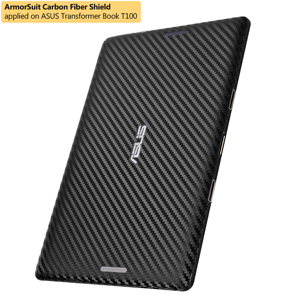 Asus Transformer Book T100 Screen Protector + Black Carbon Fiber Film Protector