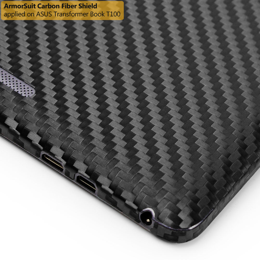 Asus Transformer Book T100 Screen Protector + Black Carbon Fiber Film Protector