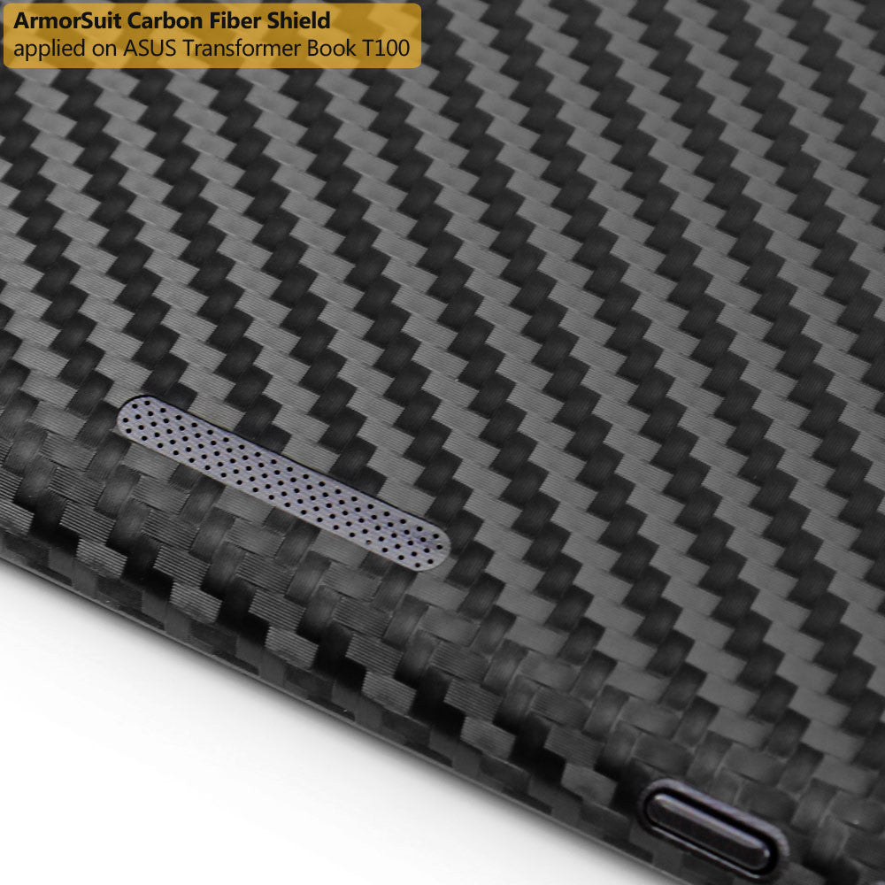 Asus Transformer Book T100 Screen Protector + Black Carbon Fiber Film Protector