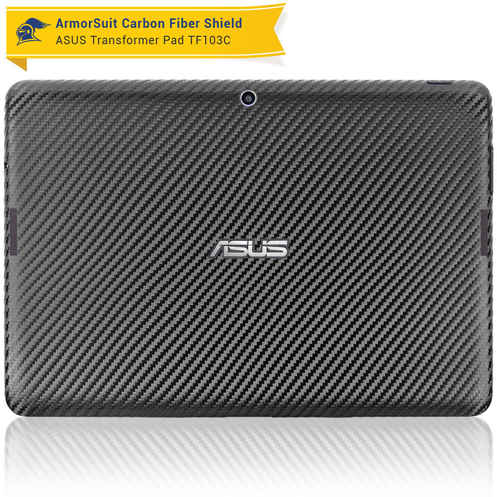 ASUS Transformer Pad TF103C / MG103C Screen Protector + Black Carbon Fiber Film Protector