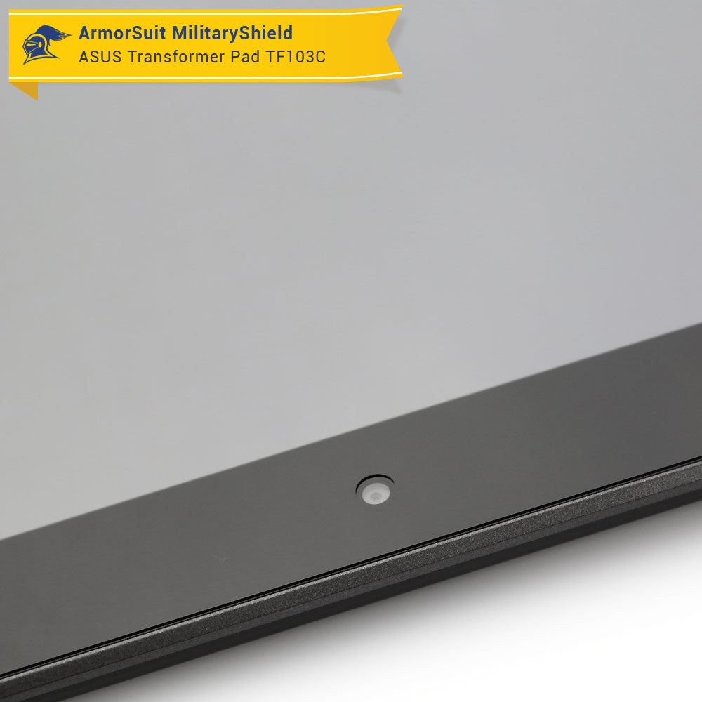 ASUS Transformer Pad TF103C / MG103C Screen Protector + Black Carbon Fiber Film Protector