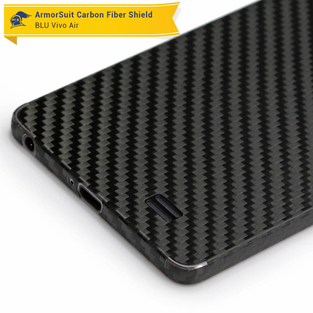 BLU Vivo Air Screen Protector + Black Carbon Fiber Skin