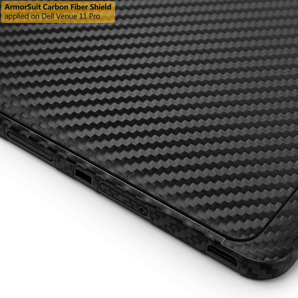 Dell Venue 11 Pro 5130 Screen Protector + Black Carbon Fiber Film Protector