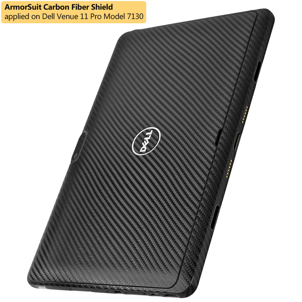 Dell Venue 11 Pro 7130/7139/8286 Screen Protector + Black Carbon Fiber Film Protector