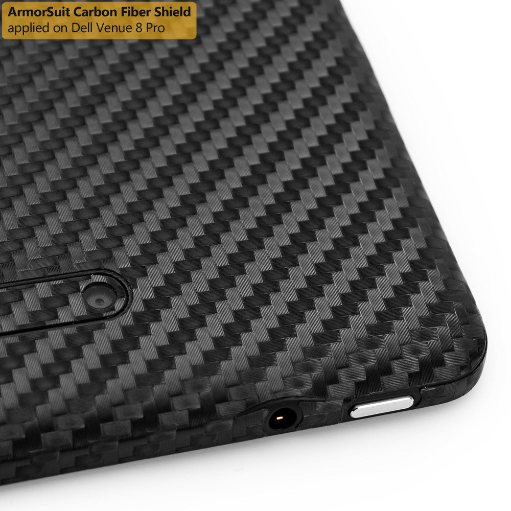 Dell Venue 8 Pro Screen Protector + Black Carbon Film Protector