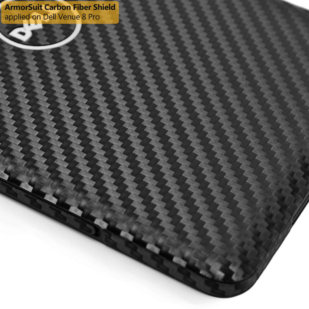 Dell Venue 8 Pro Screen Protector + Black Carbon Film Protector