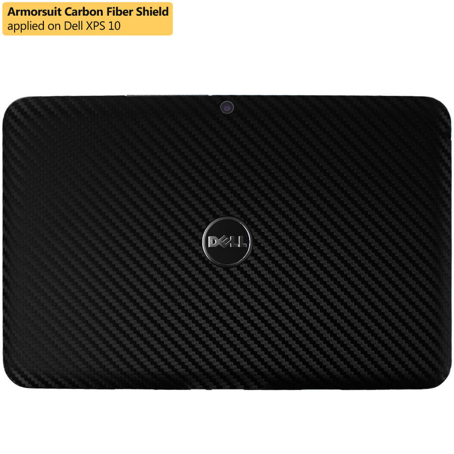 DELL XPS 10 Screen Protector + Black Carbon Fiber Film Protector