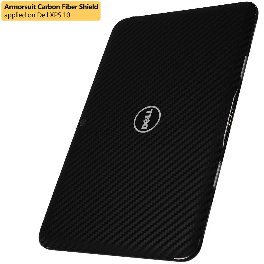 DELL XPS 10 Screen Protector + Black Carbon Fiber Film Protector