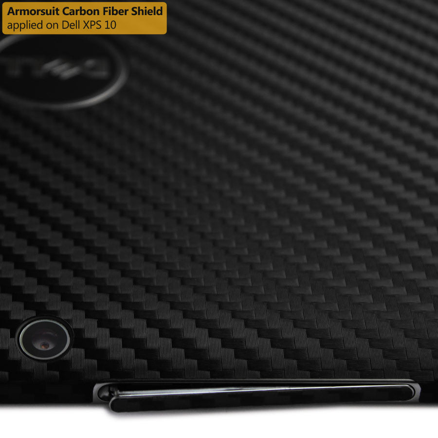 DELL XPS 10 Screen Protector + Black Carbon Fiber Film Protector