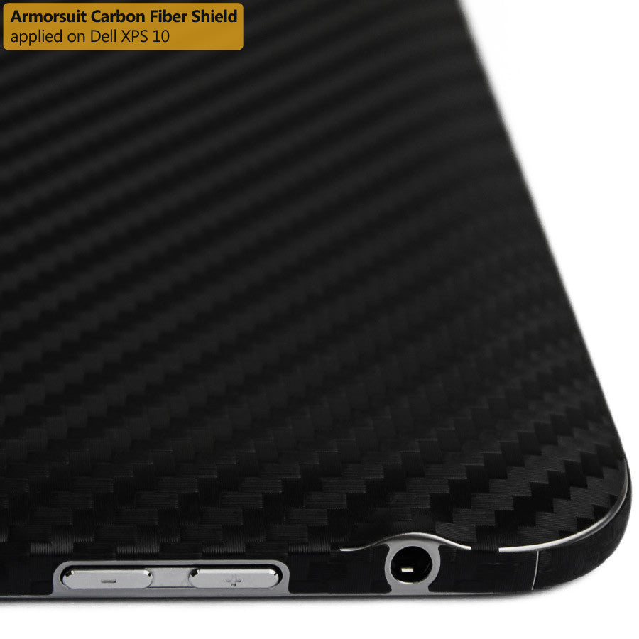 DELL XPS 10 Screen Protector + Black Carbon Fiber Film Protector