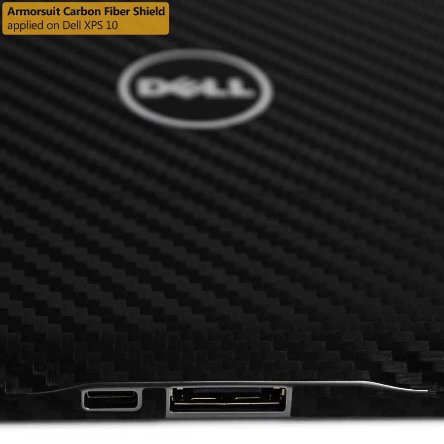 DELL XPS 10 Screen Protector + Black Carbon Fiber Film Protector