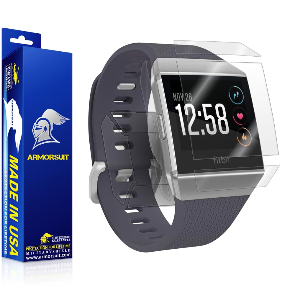 Fitbit Ionic Screen Protector + Full Body Skin (Front & Back)