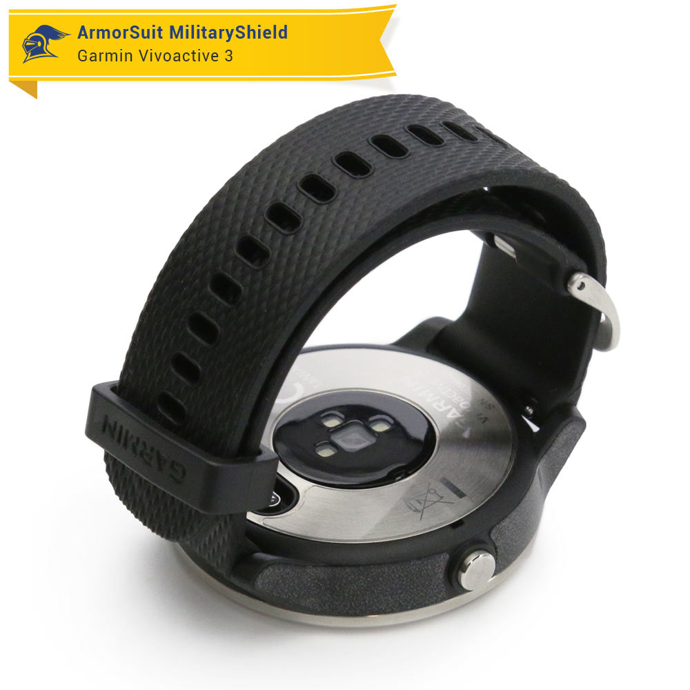 Garmin Vivoactive 3 Screen Protector + Full Body Skin (Front & Back)