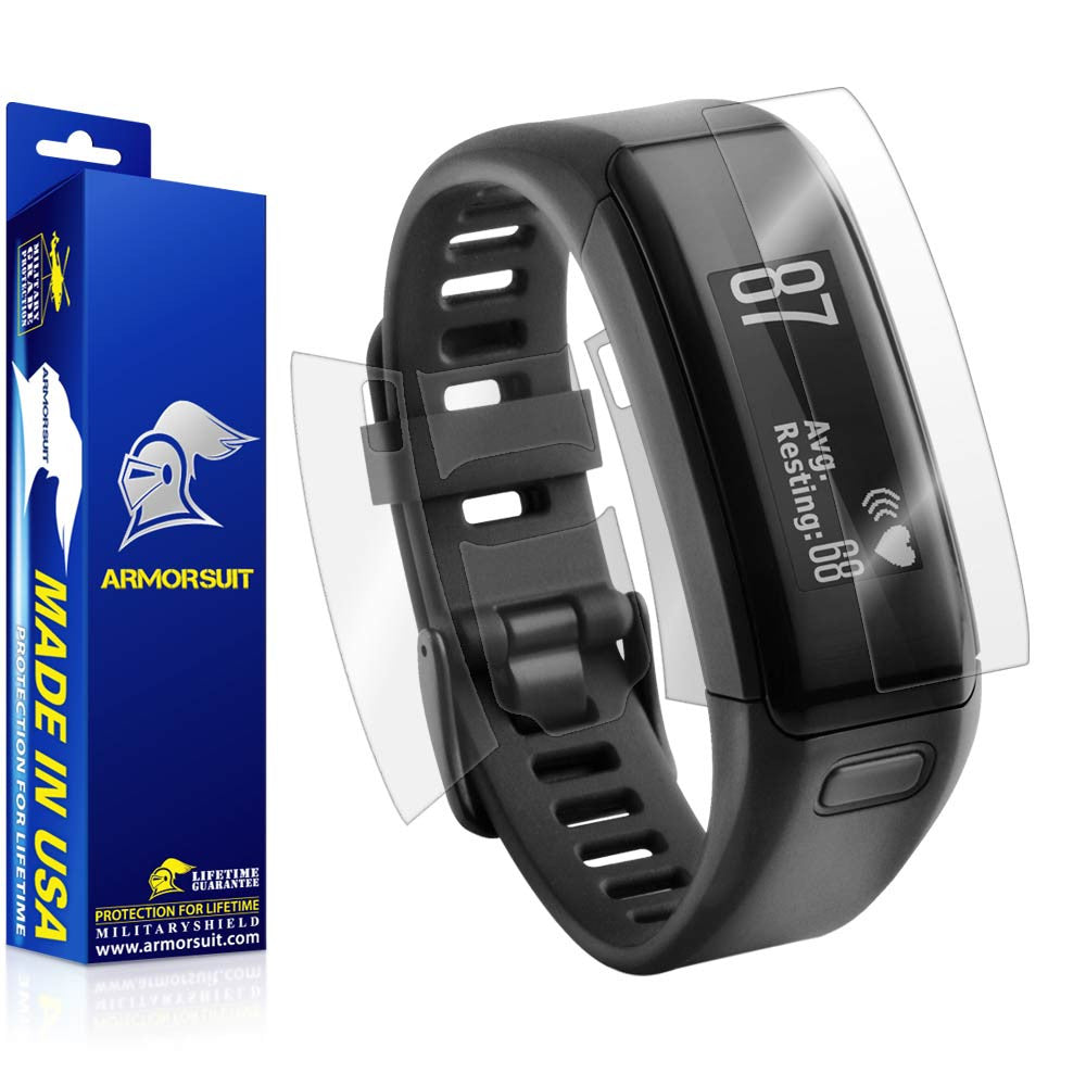 Garmin Vivosmart HR Screen Protector + Full Body Skin (Front & Back)