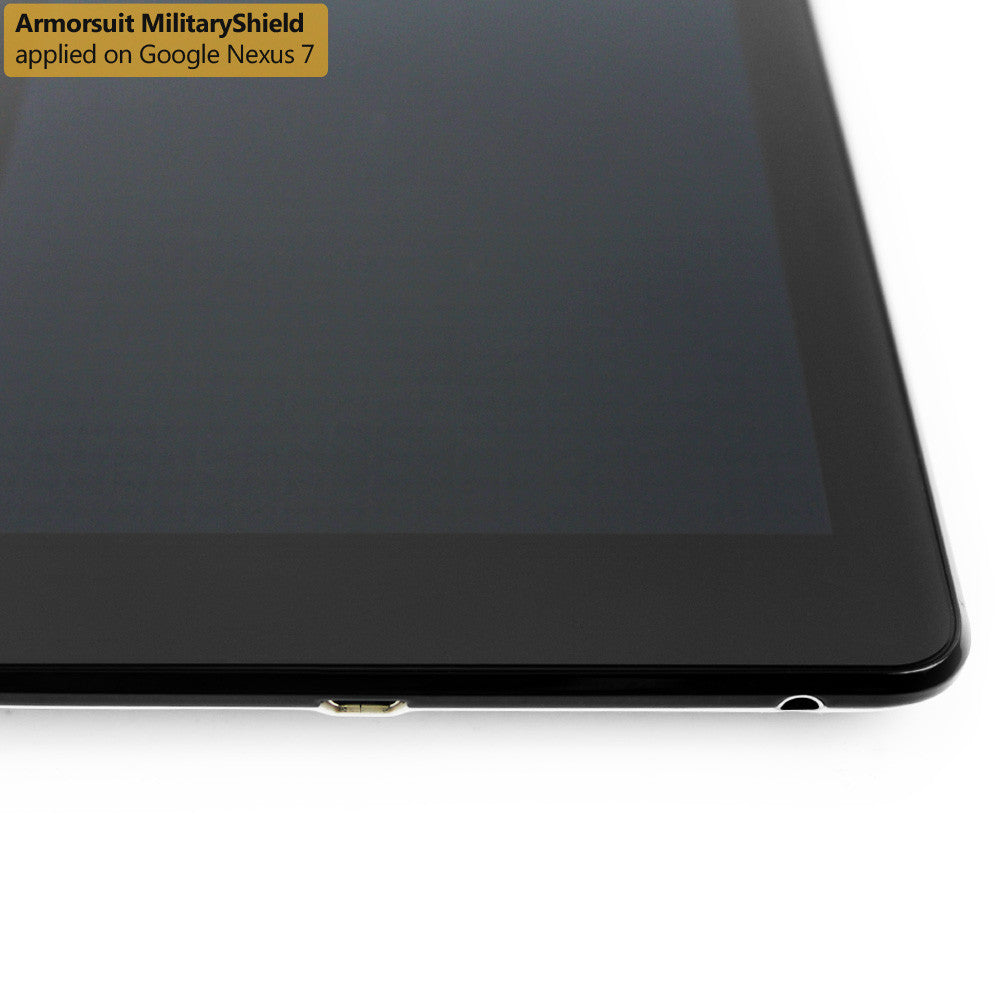 Google Nexus 7 Screen Protector + Black Carbon Fiber Film Protector