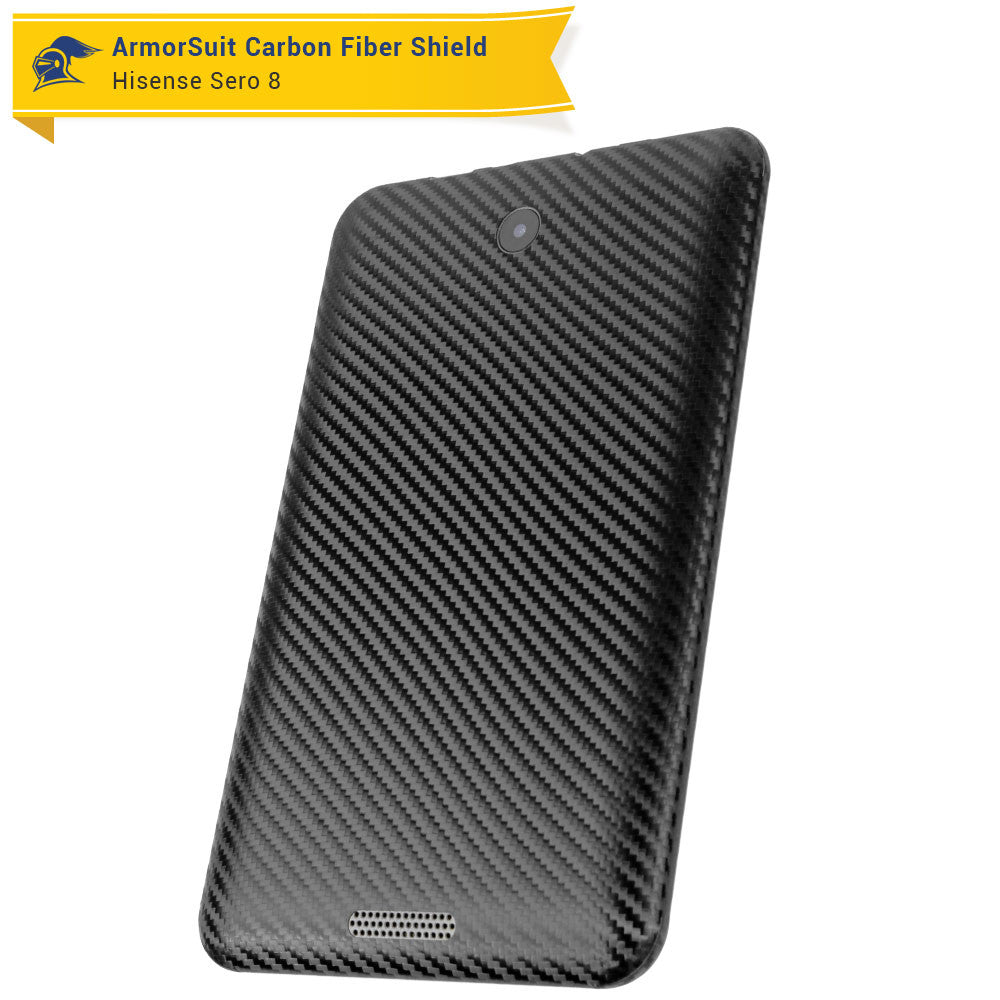 Hisense Sero 8 Screen Protector + Black Carbon Fiber Skin