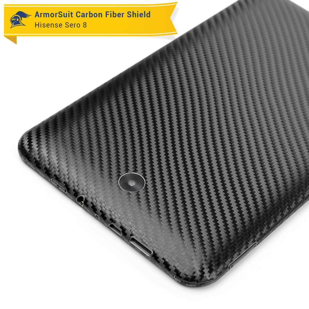 Hisense Sero 8 Screen Protector + Black Carbon Fiber Skin
