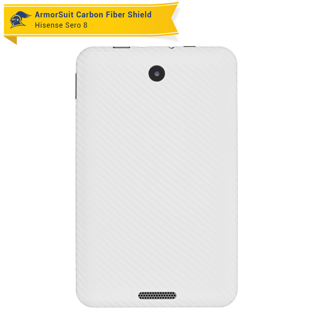 Hisense Sero 8 Screen Protector + White Carbon Fiber Skin