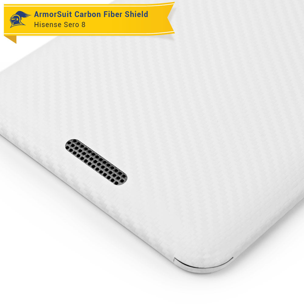 Hisense Sero 8 Screen Protector + White Carbon Fiber Skin